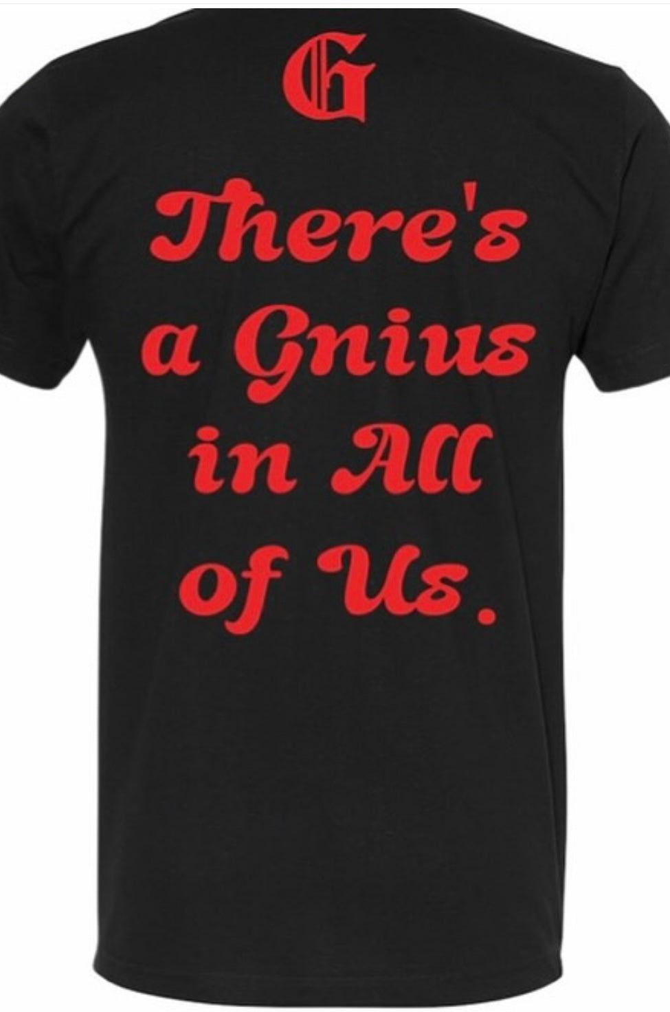 Shopgnius Signature Tee featuring a classic crew neck, soft fabric, and stylish design, shown in a front view.