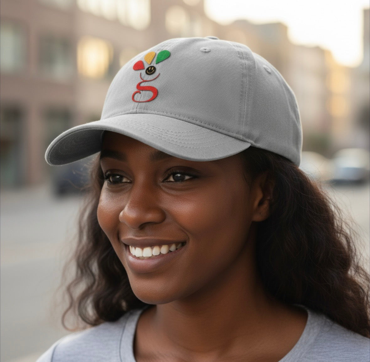 Gnius Myndz Iconic Crown logo cap featuring a stylish crown design on a black baseball cap.