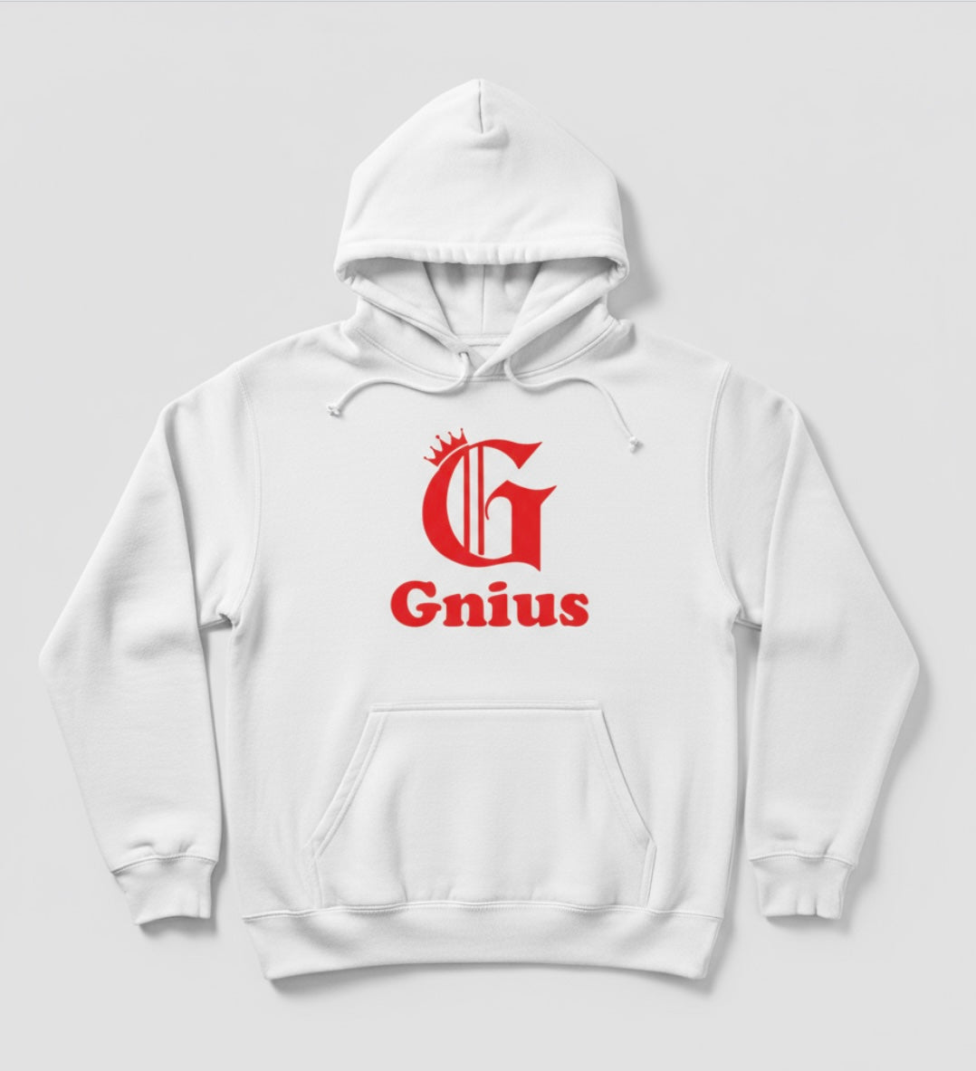 Black Victory Hoodie by shopgnius featuring a comfortable fit and stylish design, shown on a hanger in this image.