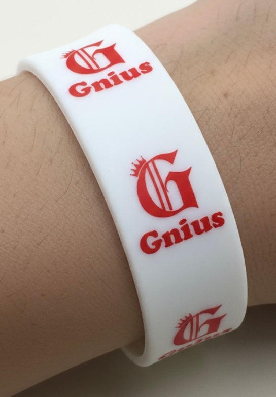 Gnius wristbands by Gnius Myndz Clothing, colorful fabric wristbands with adjustable closures, displayed on a plain background.